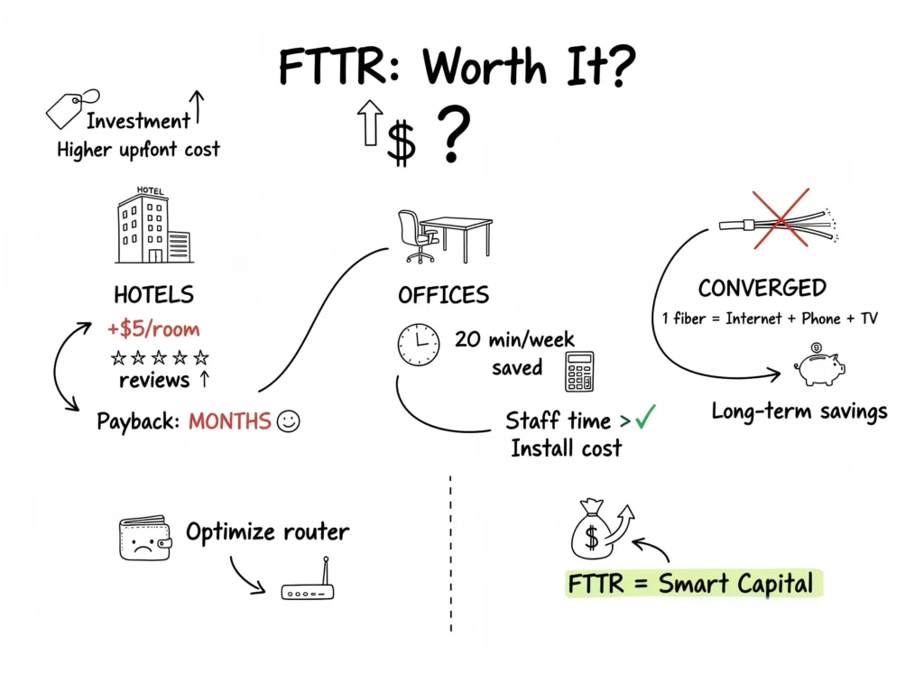 Let’s address the price tag. FTTR is an investment. It will cost more upfront than buying a generic mesh kit from Amazon because it involves skilled labor and specialized hardware.